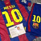 Lionel Messi SIGNED Barcelona 14/15 Home UCL Jersey/Shirt - COA - Retro 2015