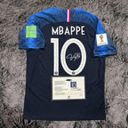 Kylian Mbappe SIGNED France World Cup Shirt Jersey 2018 - COA