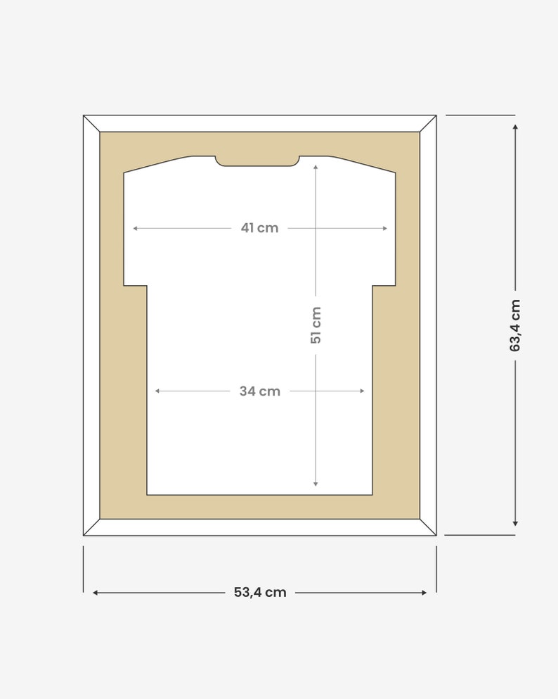 PREMIUM Jersey frame made of solid wood