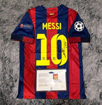 Lionel Messi SIGNED Barcelona 14/15 Home UCL Jersey/Shirt - COA - Retro 2015
