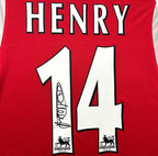 Thierry Henry SIGNED Arsenal 03/04 Home Jersey/Shirt - COA - 2003