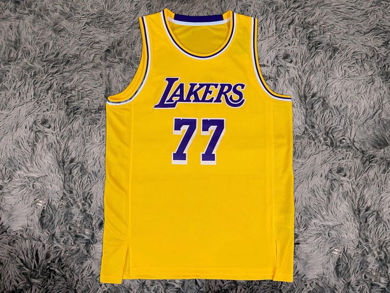 Luka Doncic SIGNED Dončić Signature LA Lakers Yellow Home Shirt/Jersey - COA - 24/25