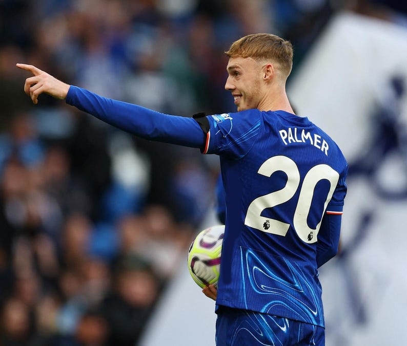 Cole Palmer SIGNED Chelsea 24/25 Home Jersey/Shirt - COA - 2024