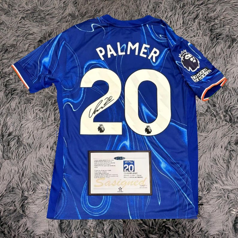 Cole Palmer SIGNED Chelsea 24/25 Home Jersey/Shirt - COA - 2024