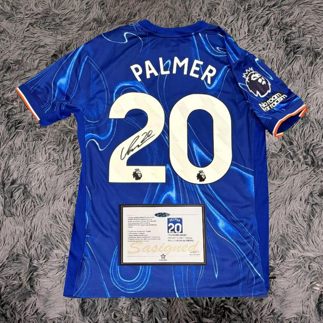 Cole Palmer SIGNED Chelsea 24/25 Home Jersey/Shirt - COA - 2024 Hover Image