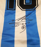Diego Maradona SIGNED Argentina 1986 Home Jersey/Shirt - COA - Retro