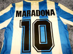 Diego Maradona SIGNED Argentina 1986 Home Jersey/Shirt - COA - Retro