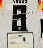Toni Kroos SIGNED Germany 24/25 Final Home Jersey/Shirt - COA - 2024