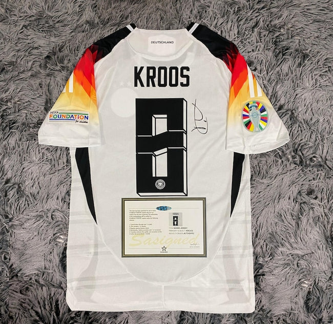 Toni Kroos SIGNED Germany 24/25 Final Home Jersey/Shirt - COA - 2024 Hover Image
