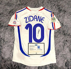 Zinedine Zidane SIGNED France 05/06 Away Jersey/Shirt - COA - 2006