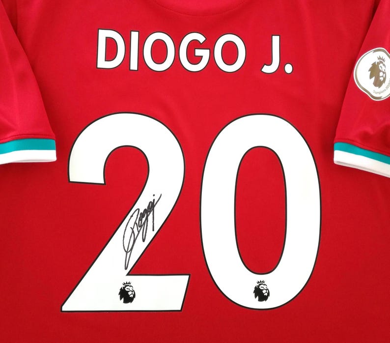 Diogo Jota SIGNED Liverpool 20/21 DEBUT Home Jersey/Shirt - COA - 2020