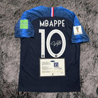 Kylian Mbappe SIGNED France World Cup Shirt Jersey 2018 - COA