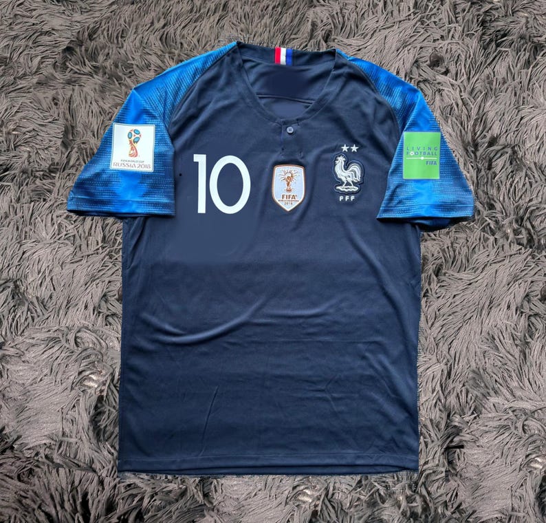 Kylian Mbappe SIGNED France World Cup Shirt Jersey 2018 - COA