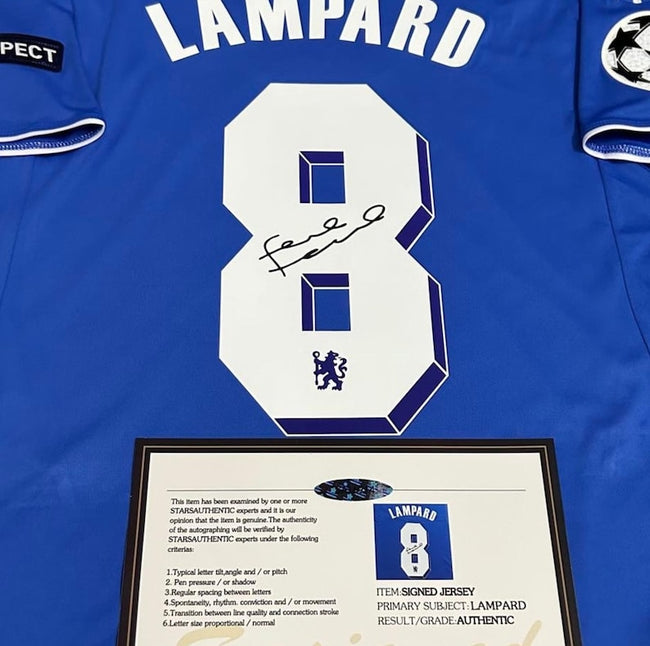 Frank Lampard SIGNED Chelsea UCL Final 11/12 Home Jersey/Shirt - COA - 2012 Main Image
