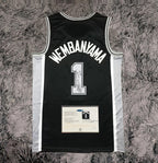 Victor Wembanyama SIGNED 'Roy 24' Spurs NBA #1 Signature Jersey/Shirt + COA 24/25