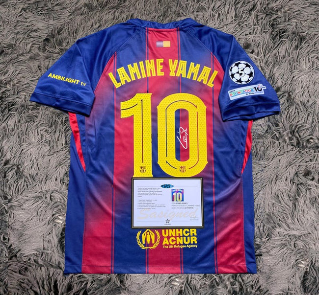 Lamine Yamal SIGNED Barcelona 25/26 Home #10 Jersey/Shirt - COA - 2025 Hover Image