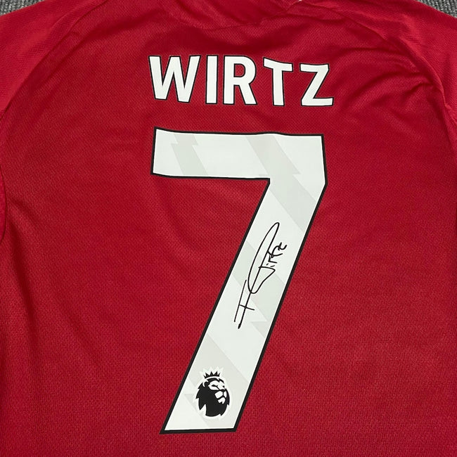 Florian Wirtz SIGNED Liverpool 25/26 Home Jersey/Shirt - COA - 2025 Main Image