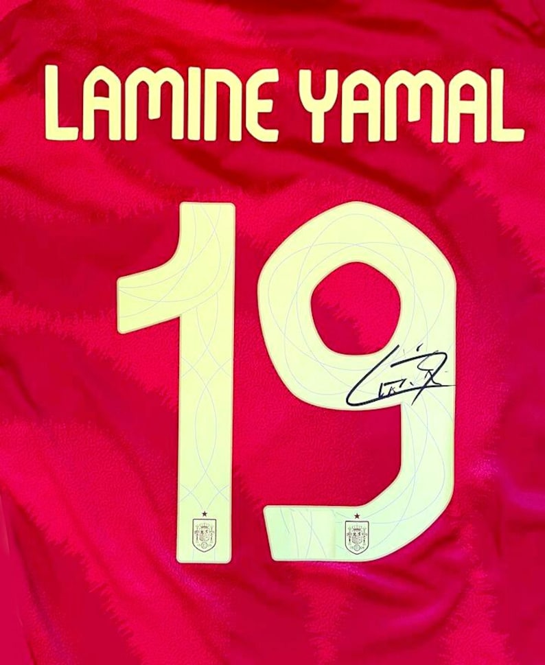 Lamine Yamal SIGNED Spain 23/24 Final Home Jersey/Shirt - COA - 2024