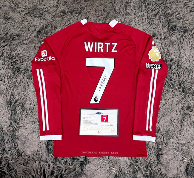 Florian Wirtz SIGNED Liverpool 25/26 Home Jersey/Shirt - COA - 2025 Hover Image