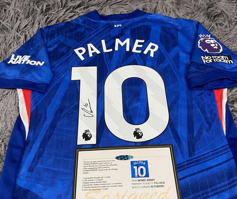 Cole Palmer SIGNED Chelsea 25/26 Home Jersey/Shirt - COA - 2025