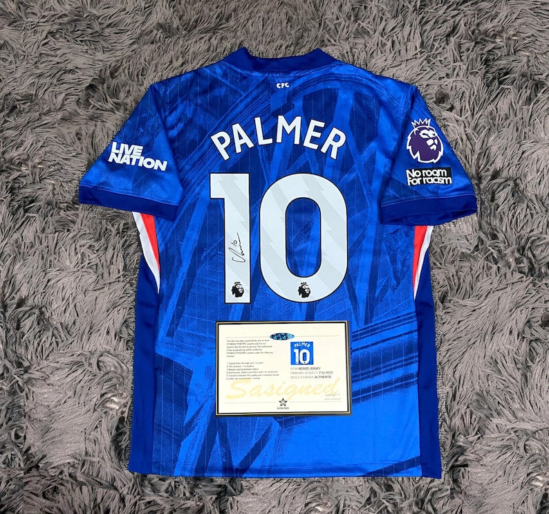 Cole Palmer SIGNED Chelsea 25/26 Home Jersey/Shirt - COA - 2025