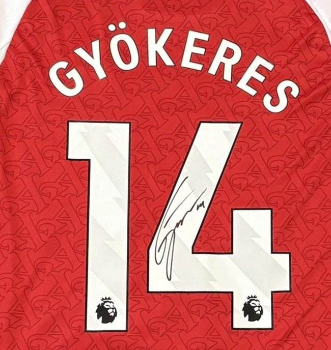 Viktor Gyökeres SIGNED Arsenal 25/26 Home Jersey/Shirt - COA - 2025 Main Image