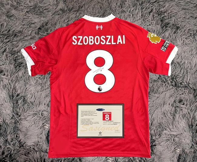 Dominik Szoboszlai SIGNED Liverpool 25/26 Home Jersey/Shirt - COA - 2025 Hover Image