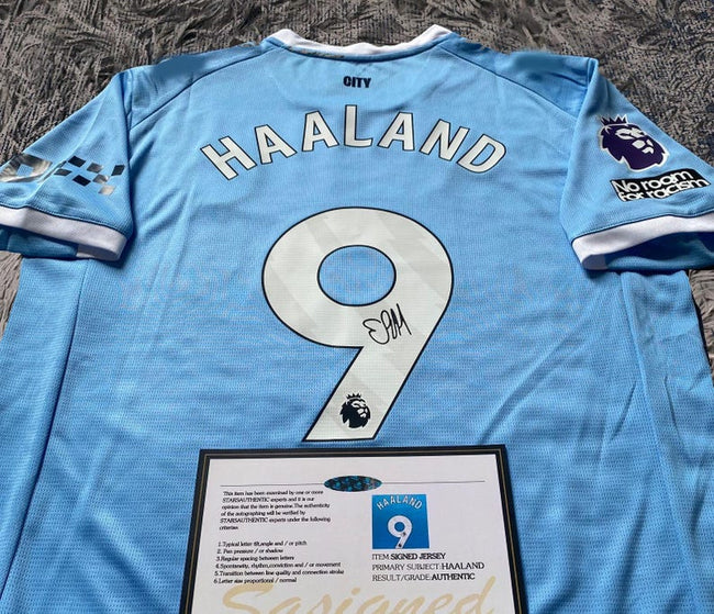 Erling Haaland SIGNED Man City 25/26 Home Jersey/Shirt - COA - 2025 Main Image