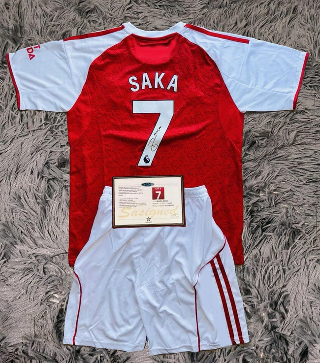 Bukayo Saka SIGNED Arsenal 25/26 Home Jersey/Shirt - COA - 2025 Main Image