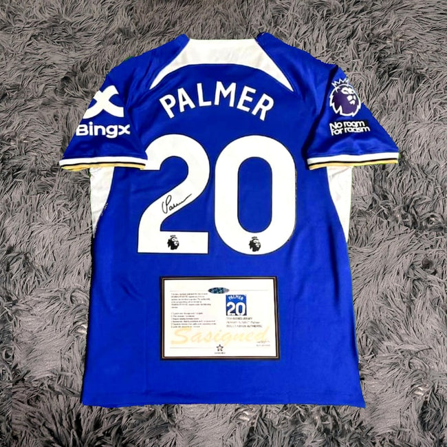 Cole Palmer SIGNED Chelsea 23/24 Debut Home Jersey Shirt - COA - 2023 Hover Image