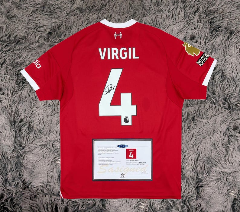 Virgil Van Dijk SIGNED Liverpool 25/26 Home Jersey/Shirt - COA - 2025