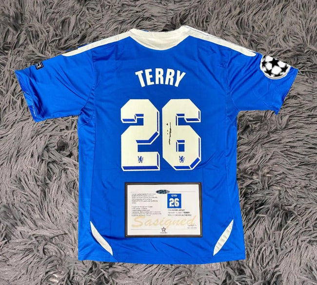 John Terry SIGNED Chelsea UCL Final 11/12 Home Jersey/Shirt - COA - 2012 Hover Image