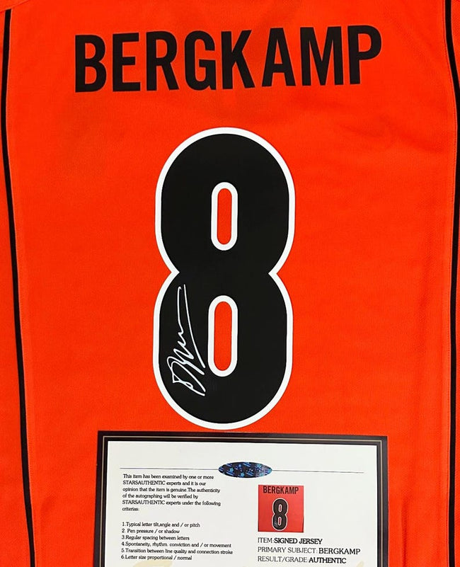 Dennis Bergkamp SIGNED Netherlands 97/98 World Cup Home Jersey/Shirt - COA - 1998 Main Image