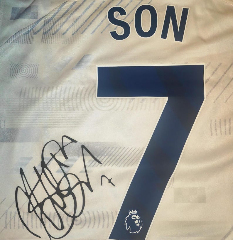Son Heung-min SIGNED Tottenham Spurs Home Signature Shirt Jersey - COA - 23/24