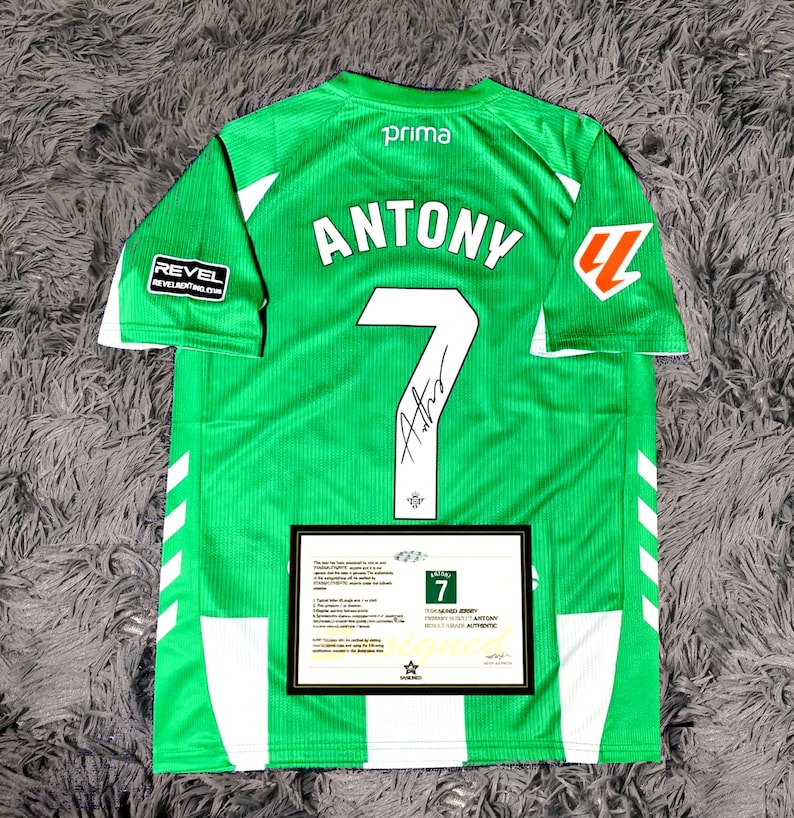 Antony SIGNED Real Betis 25/26 Home Jersey/Shirt - COA - 2025