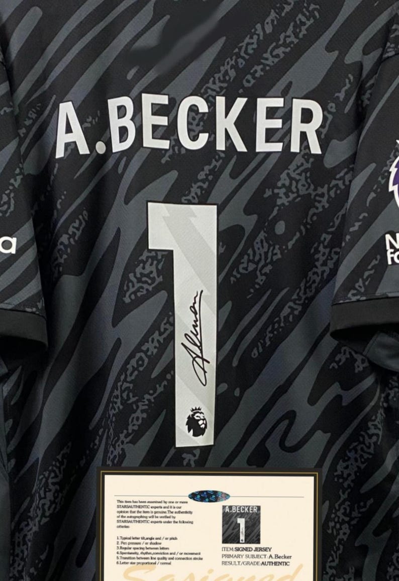 Alisson Becker SIGNED Liverpool 24/25 Home Goalkeeper Jersey/Shirt - COA - 2025