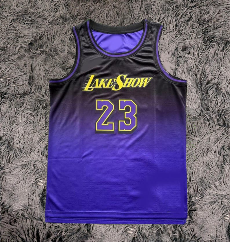 Lebron James SIGNED Signature LA Lakers City Purple Shirt/Jersey - COA 24/25