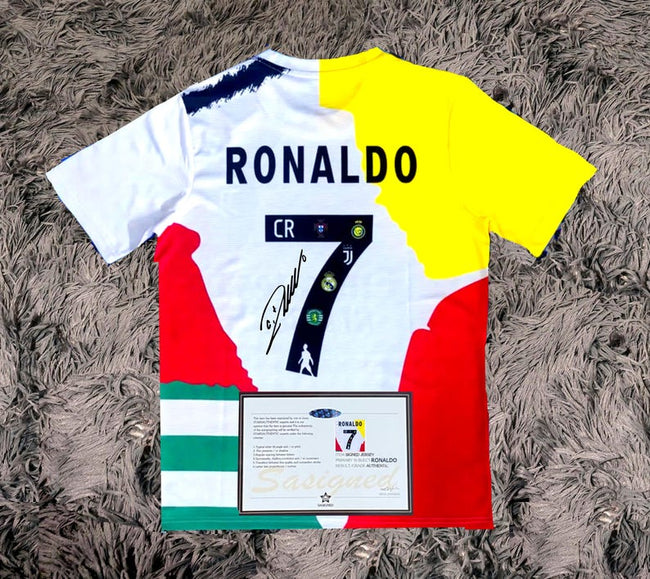 Cristiano Ronaldo SIGNED Special GOAT 25/26 Career Legacy Jersey/Shirt - COA - 2025 Hover Image