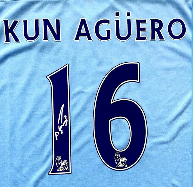 Sergio Aguero SIGNED Man City 11/12 Home Jersey/Shirt - COA - 2012 Main Image